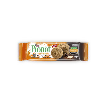 ETİ PRONOT SÜTLÜ ÇİKOLATA ÜZERİNDE Glutensiz yazıyor